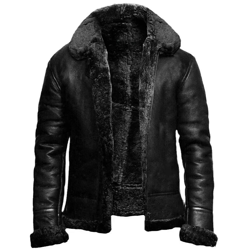 KAY | Elegante en warme leren jas
