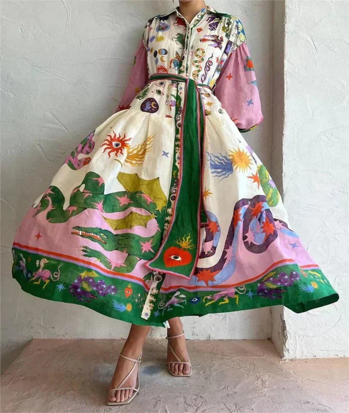 FIORE | Elegante en Kleurrijke Ceremonie Jurk