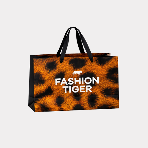 FT shopping bag small - tijger - 30x22x12