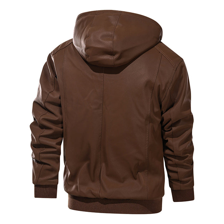 GLACIER™ | Chaleur Leren Jas met Capuchon