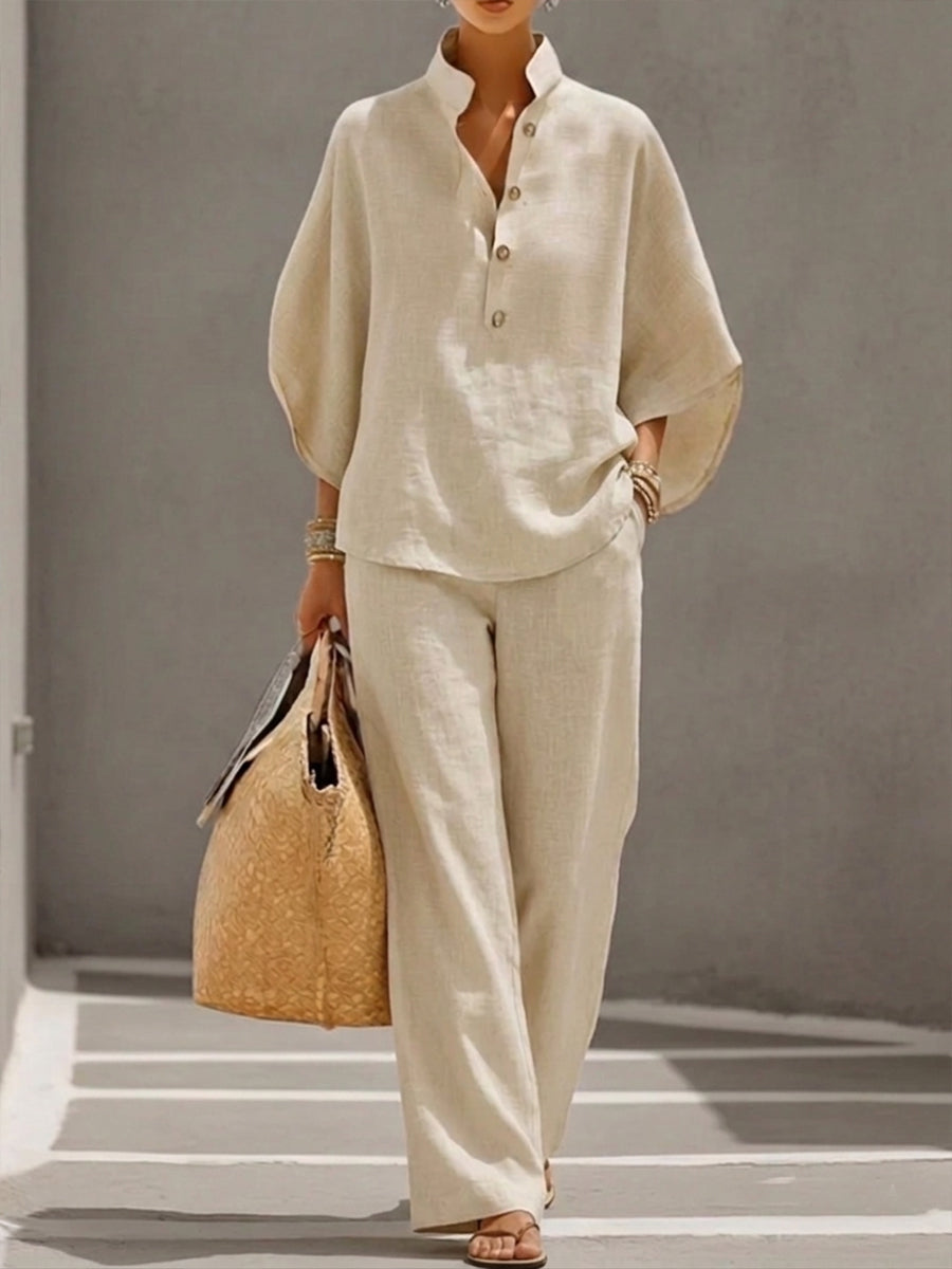 Mariel | Twee-delige linnen set Elegant & luchtig voor de warme dagen