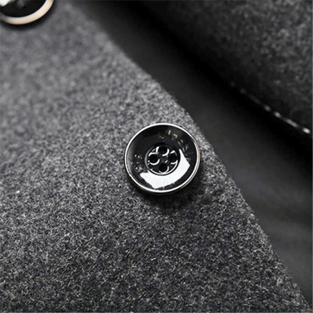 DYLAN | Herenjas Slim Fit met Mandarijnkraag en Tijdloze Elegantie voor Koude Dagen