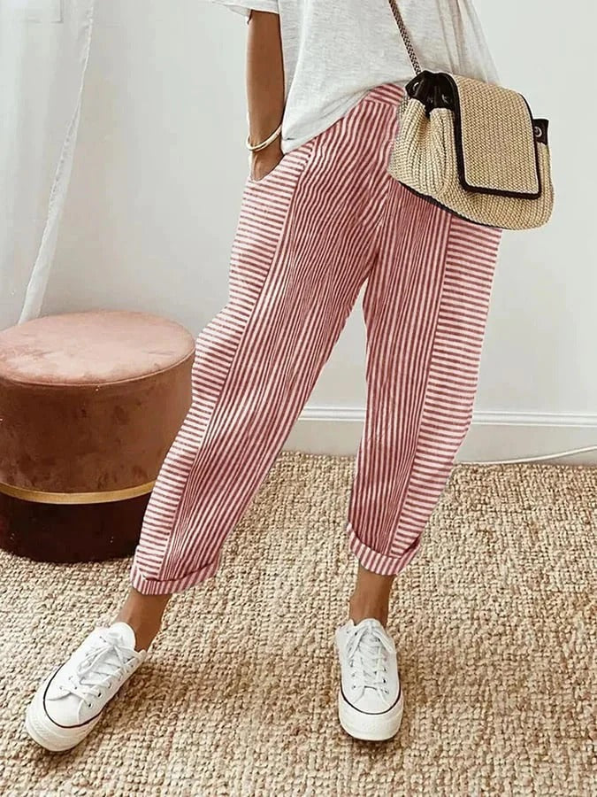 VANESSA | Elegante en Casual Gestreepte Broek