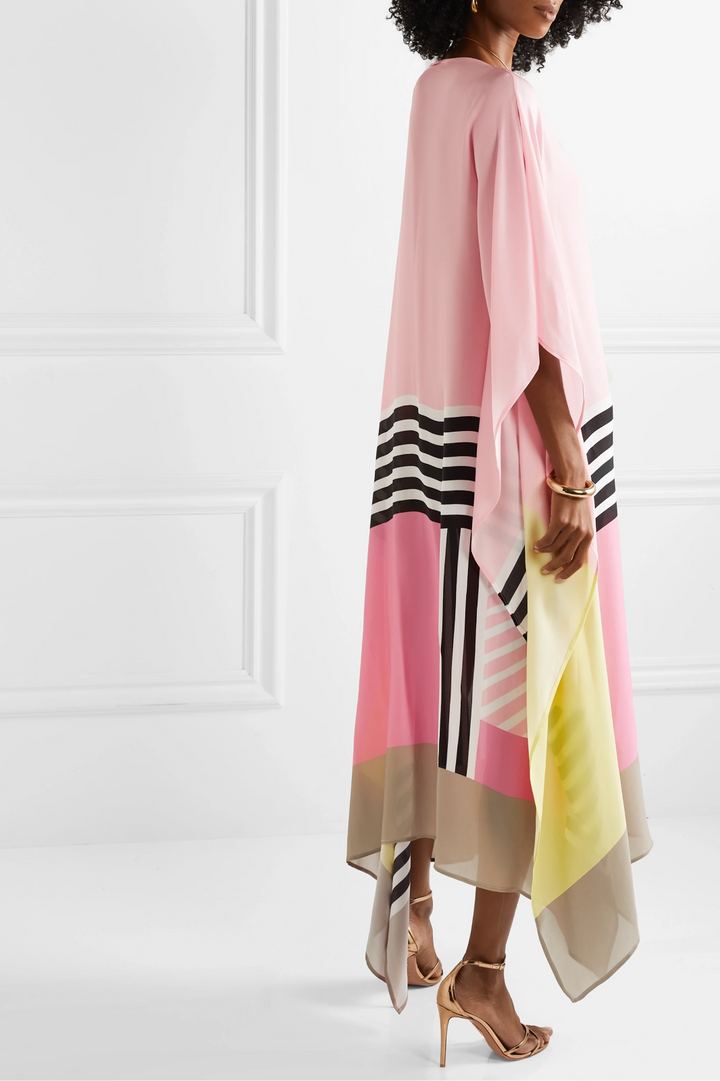 JADA | Boho Chic Caftan met Grafische Print