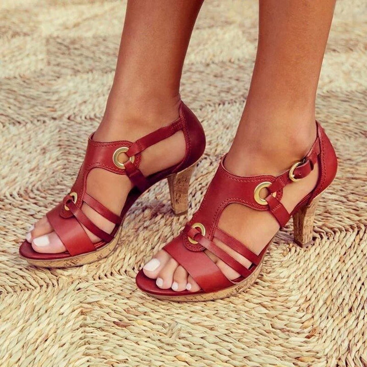 LARA | Sandalen met Stabiele Hak voor Verfijnd Comfort en Veelzijdige Stijl