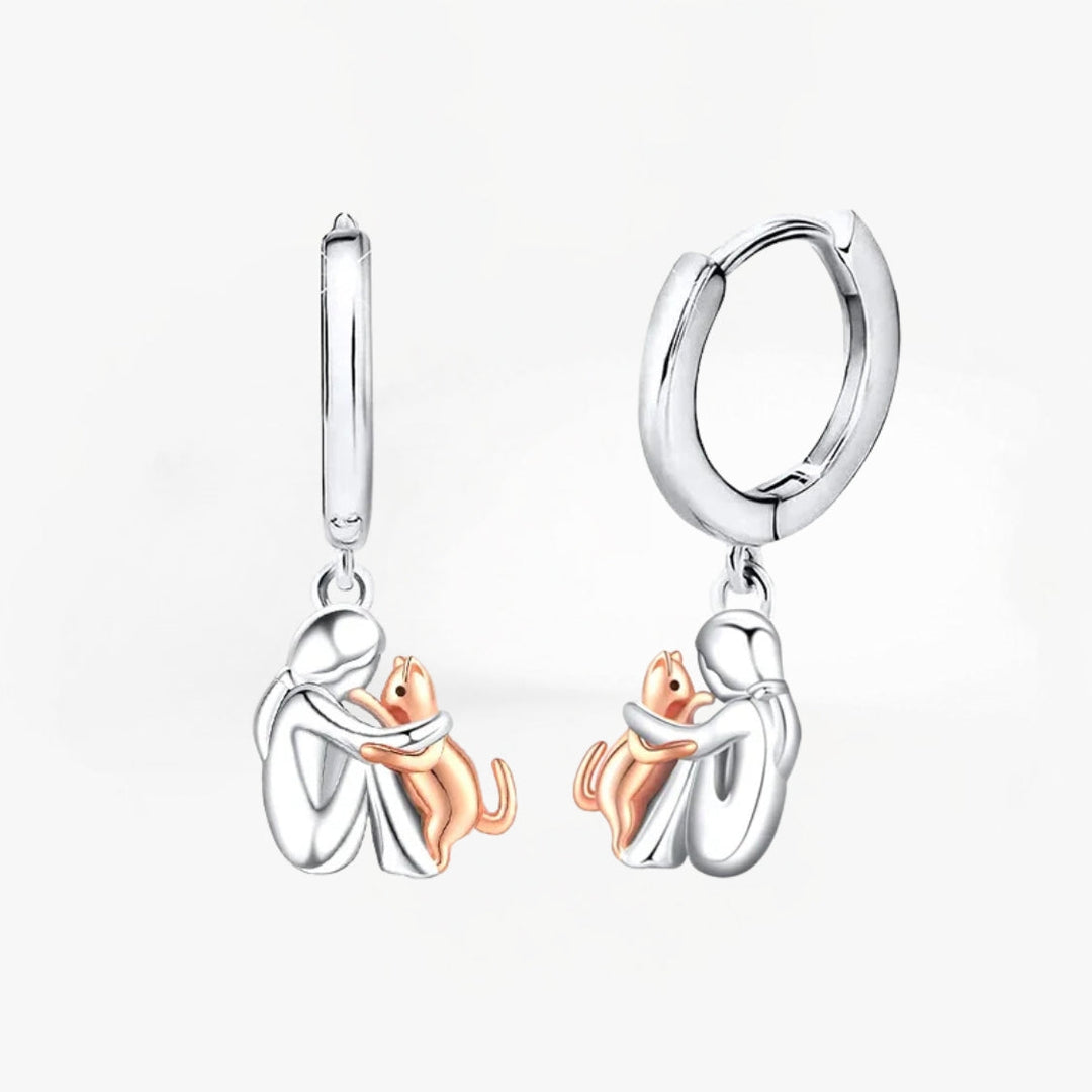 LOLA™ - Kat Icono Oorbellen (Ronde Sluiting)