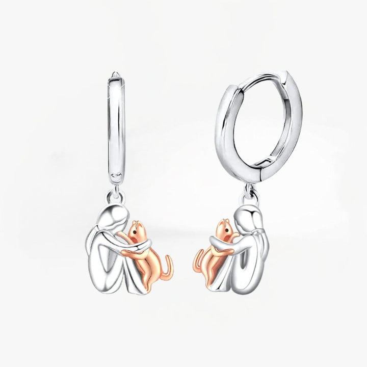 LOLA™ - Kat Icono Oorbellen (Ronde Sluiting)