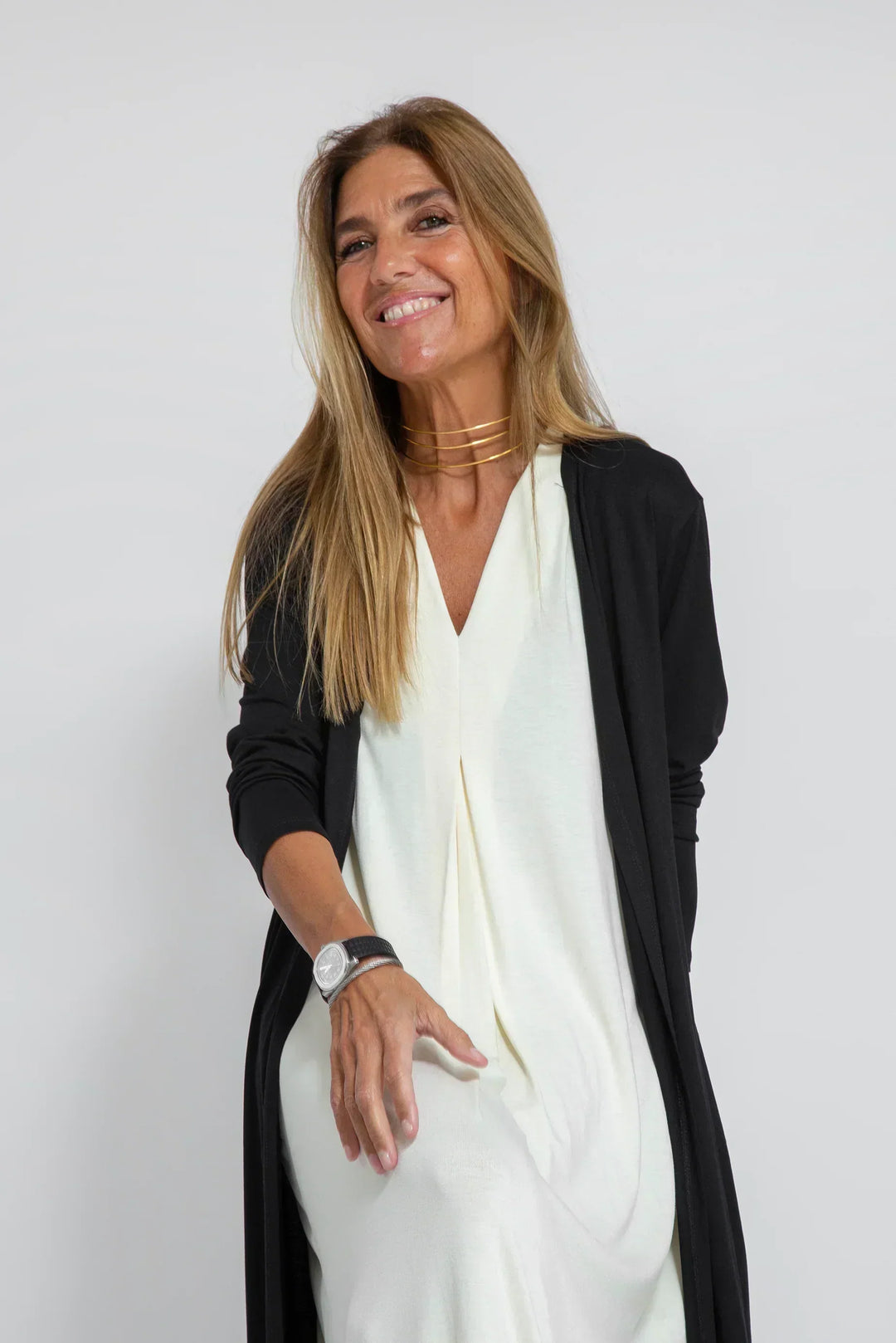 LUNA | Jurkset met Cardigan Slankt Silhouet en Tijdloze Elegantie