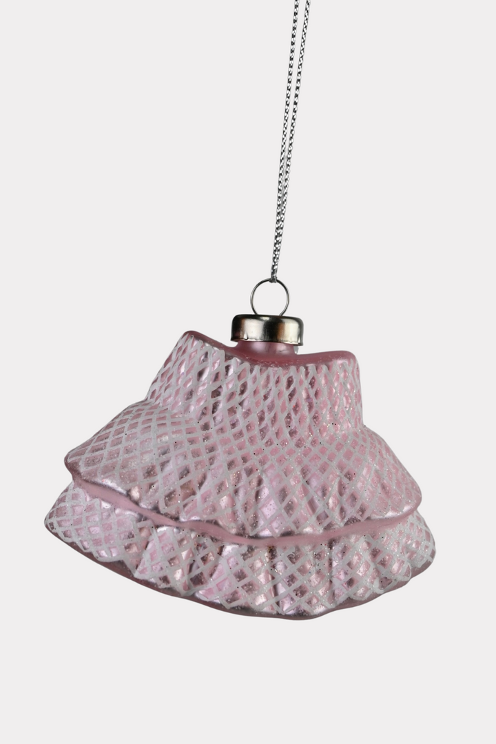 'Skirt' christmas ornament - roze