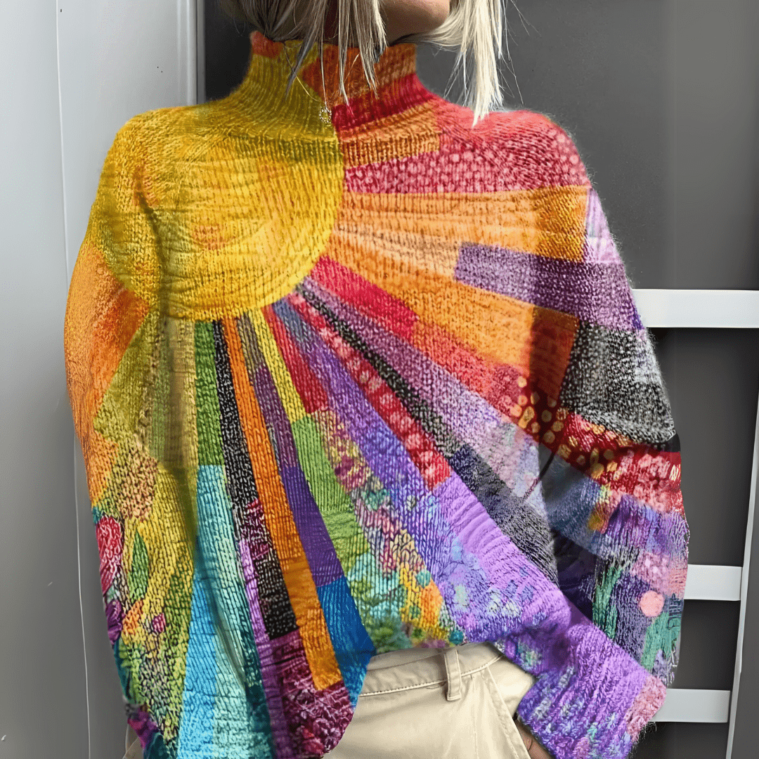 SILA | Elegante Hoge Hals Trui voor een Verfijnde Look