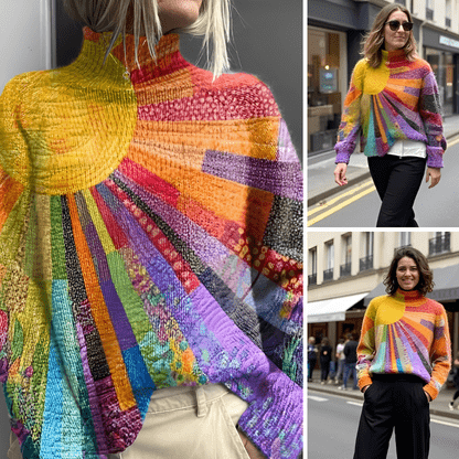 SILA | Elegante Hoge Hals Trui voor een Verfijnde Look