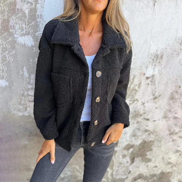 DIONNE™ | Elegante Korte Jas met Revers en Chic