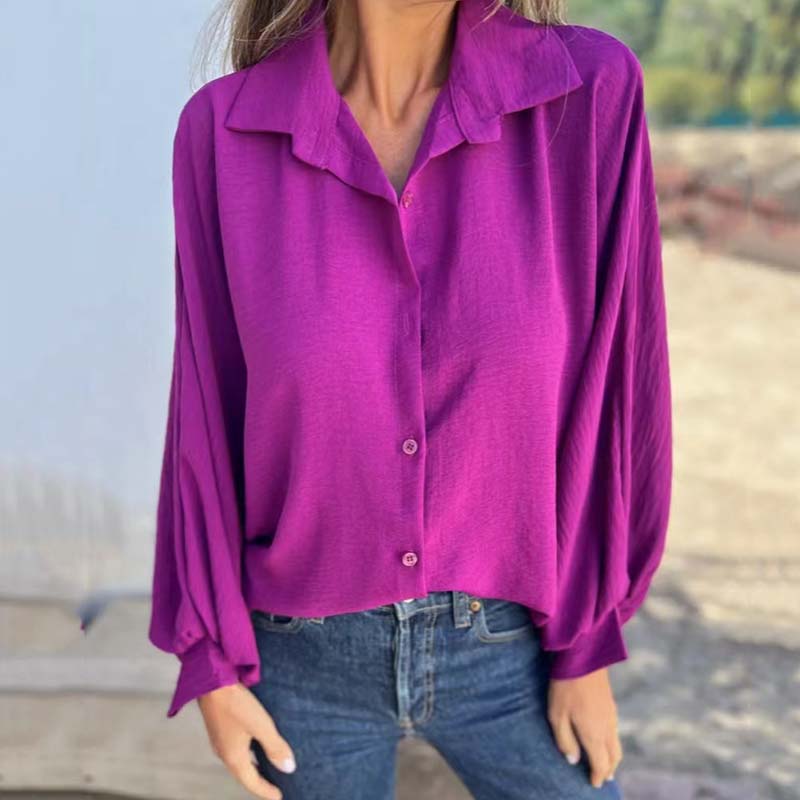 LARA | Elegante Blouse met Verfijnde Lanternmouwen