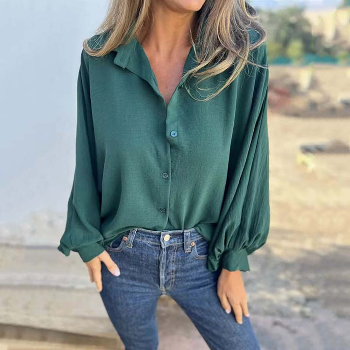 LARA | Elegante Blouse met Verfijnde Lanternmouwen