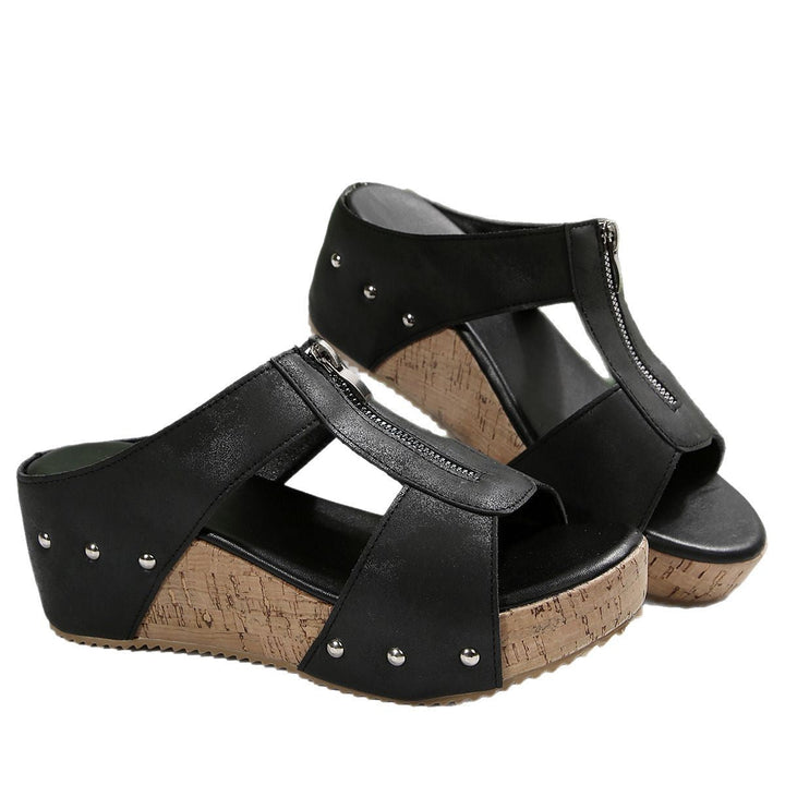 Gigi - Stijlvolle Wedgesandalen