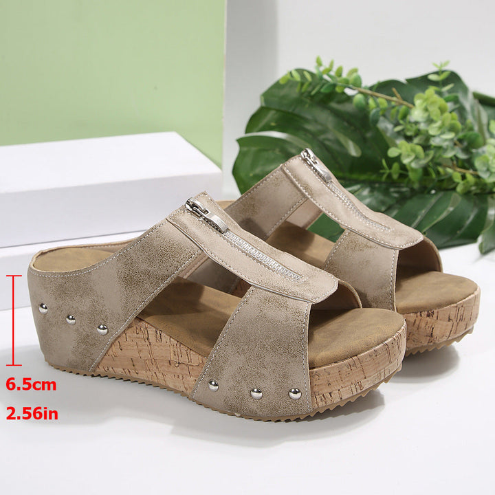Gigi - Stijlvolle Wedgesandalen