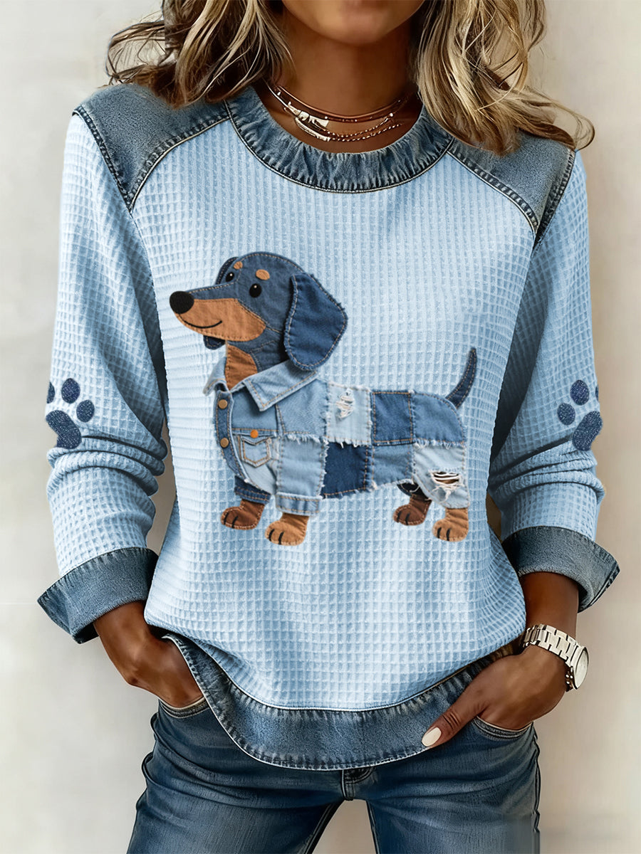 NORA | Patchwork Blouse met Dagelijks Comfort en Unieke Stijl voor Elke Gelegenheid