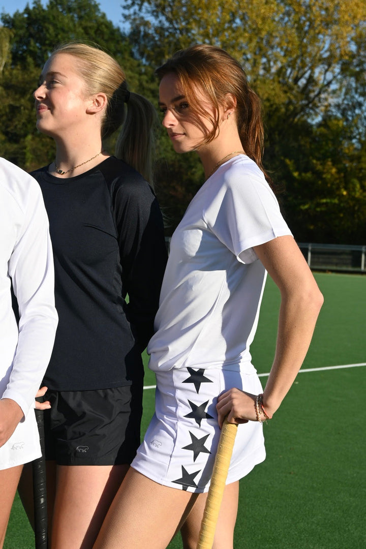 Starry sports skirt - wit