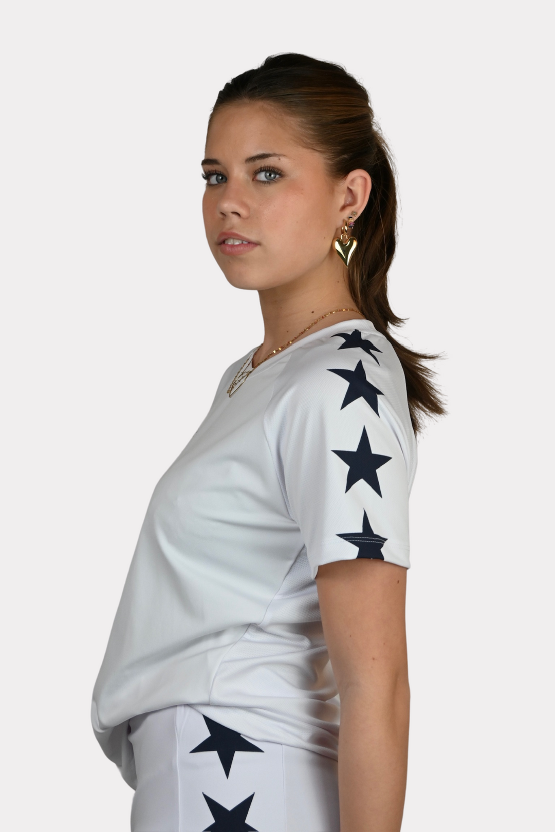 Starry sports shirt - wit/navy
