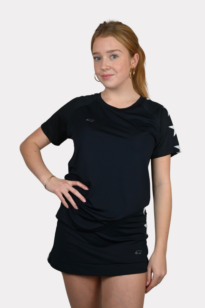 Starry sports shirt - navy/wit