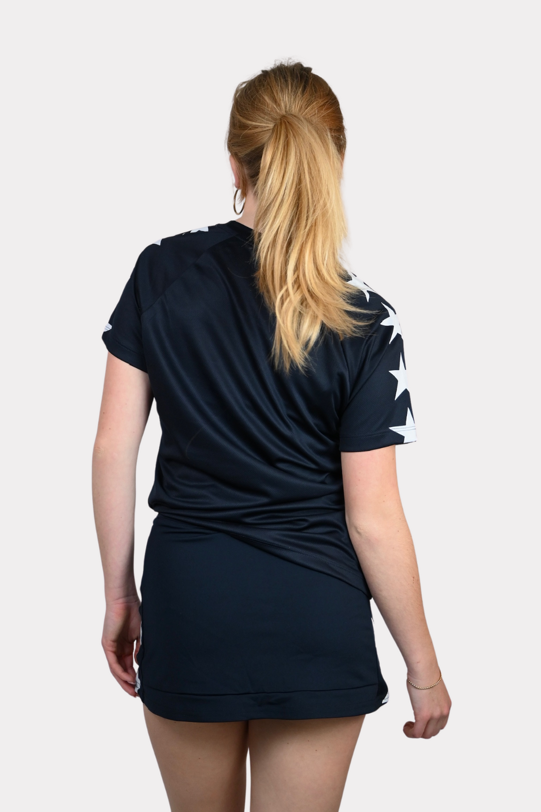 Starry sports shirt - navy/wit