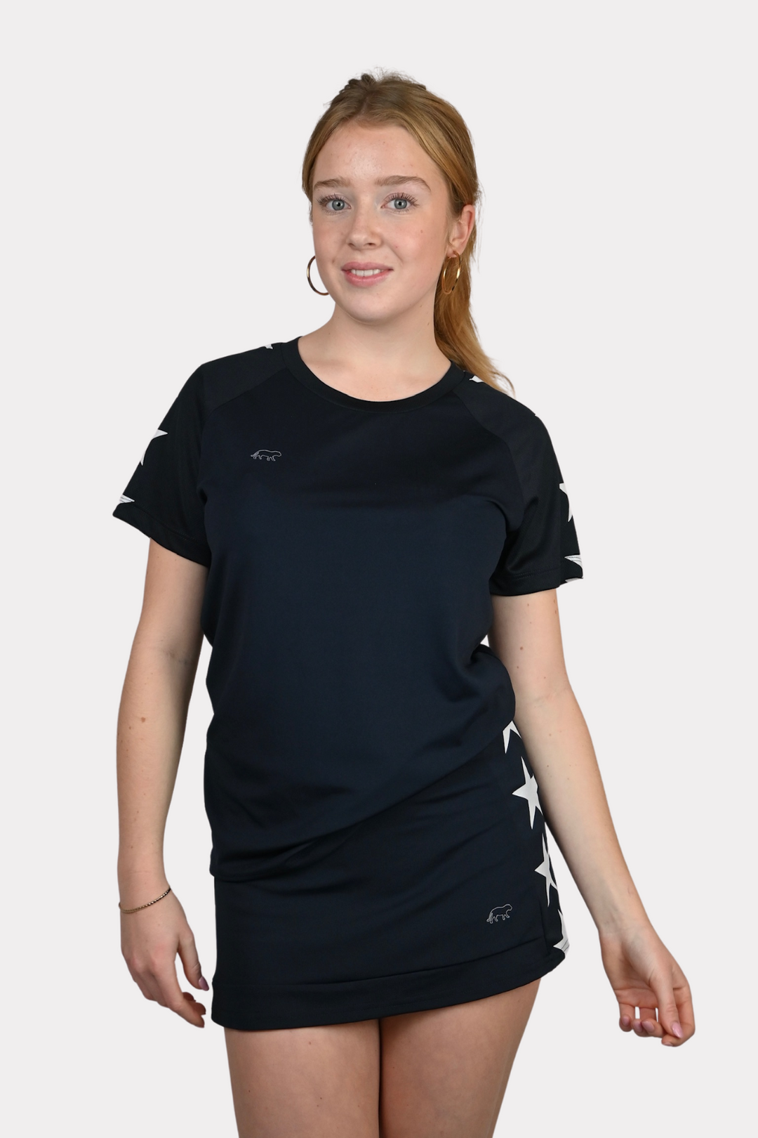 Starry sports shirt - navy/wit