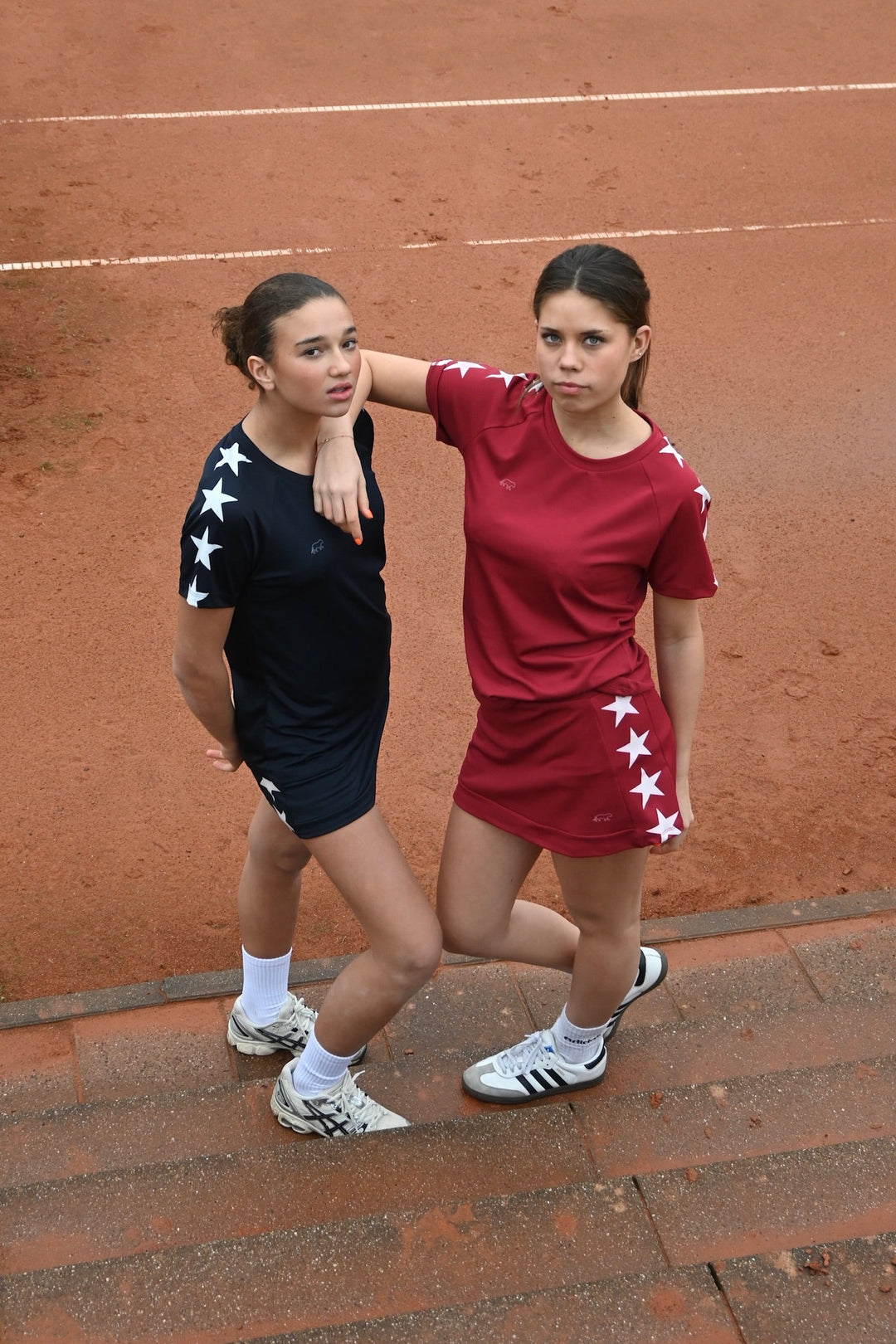 Starry sports skirt - bordeaux