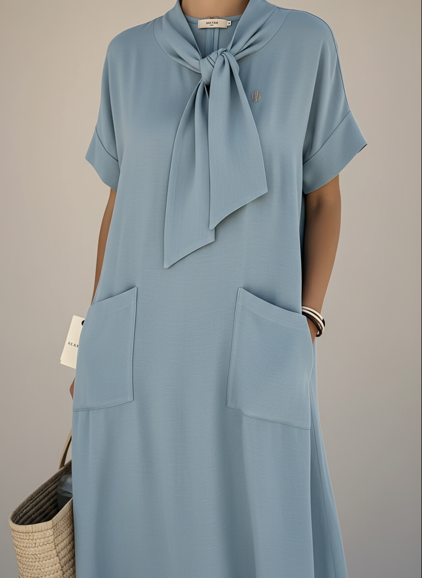 OLIVIA™ | Elegante Jurk met Zakken en Comfortabele Zomerstijl