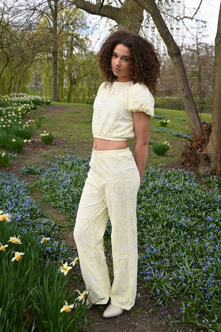 Valencia pants - pale yellow