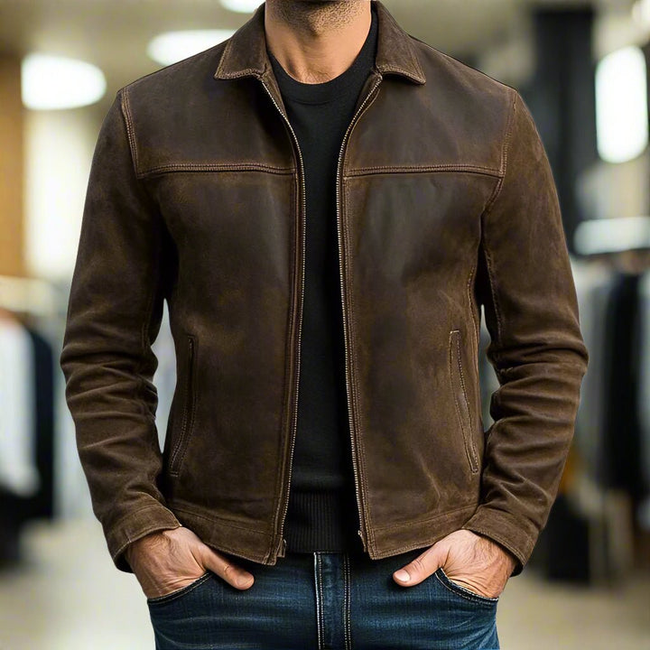 SLATE| Premium Leren Jas - Tijdloos Stijl en Comfort