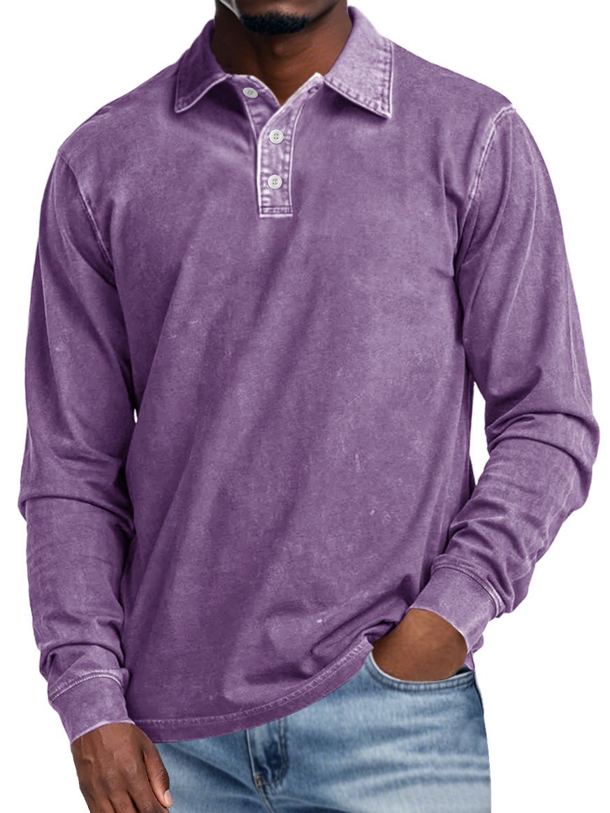 ELIO | Retro Polo met Lange Mouwen – Elegantie en Dagelijks Comfort