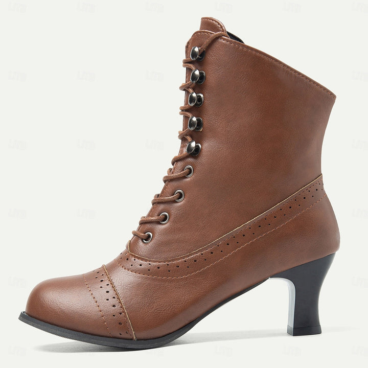 SANNE| Elegante en Comfortabele Halfhoge Laarzen met Veters