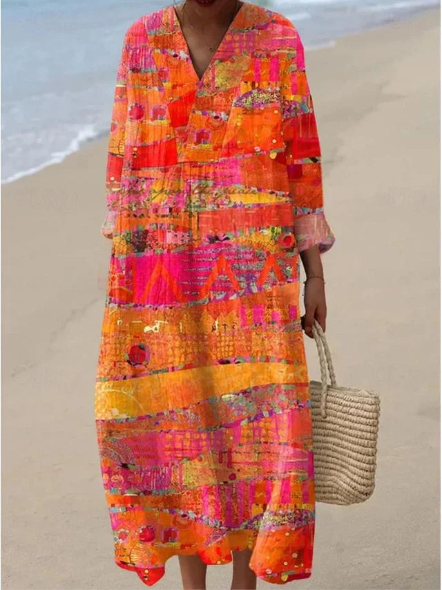 Mariane - Abstract Printed Dress