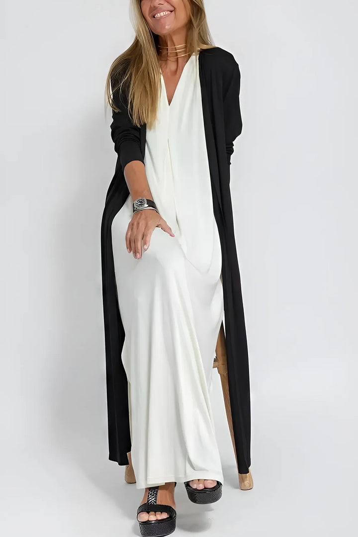 ILSE | Elegante Lange Jurk met Bijpassende Cardigan Gratis