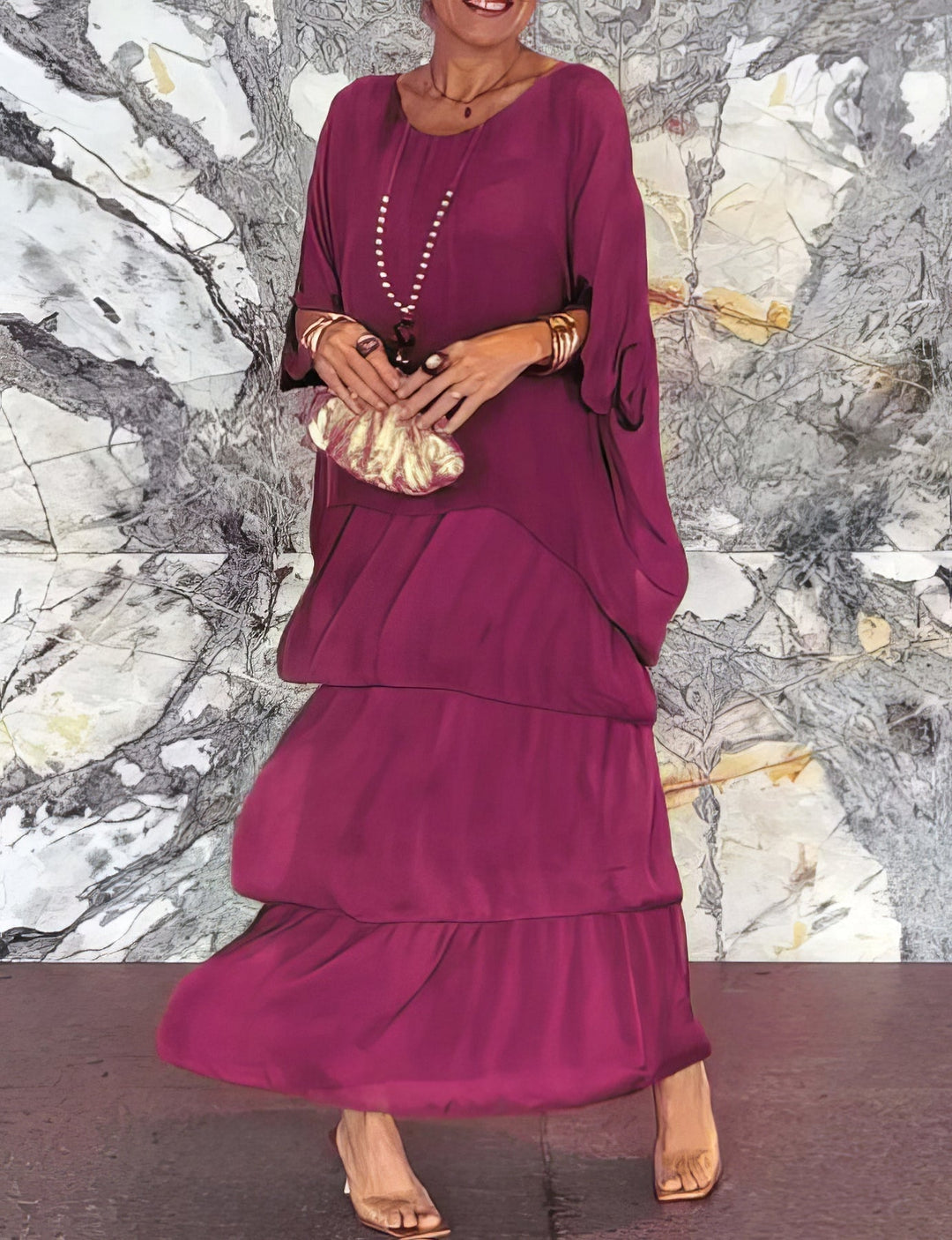 NORA | Elegante Maxi Jurk Comfortabel voor Alle Gelegenheden