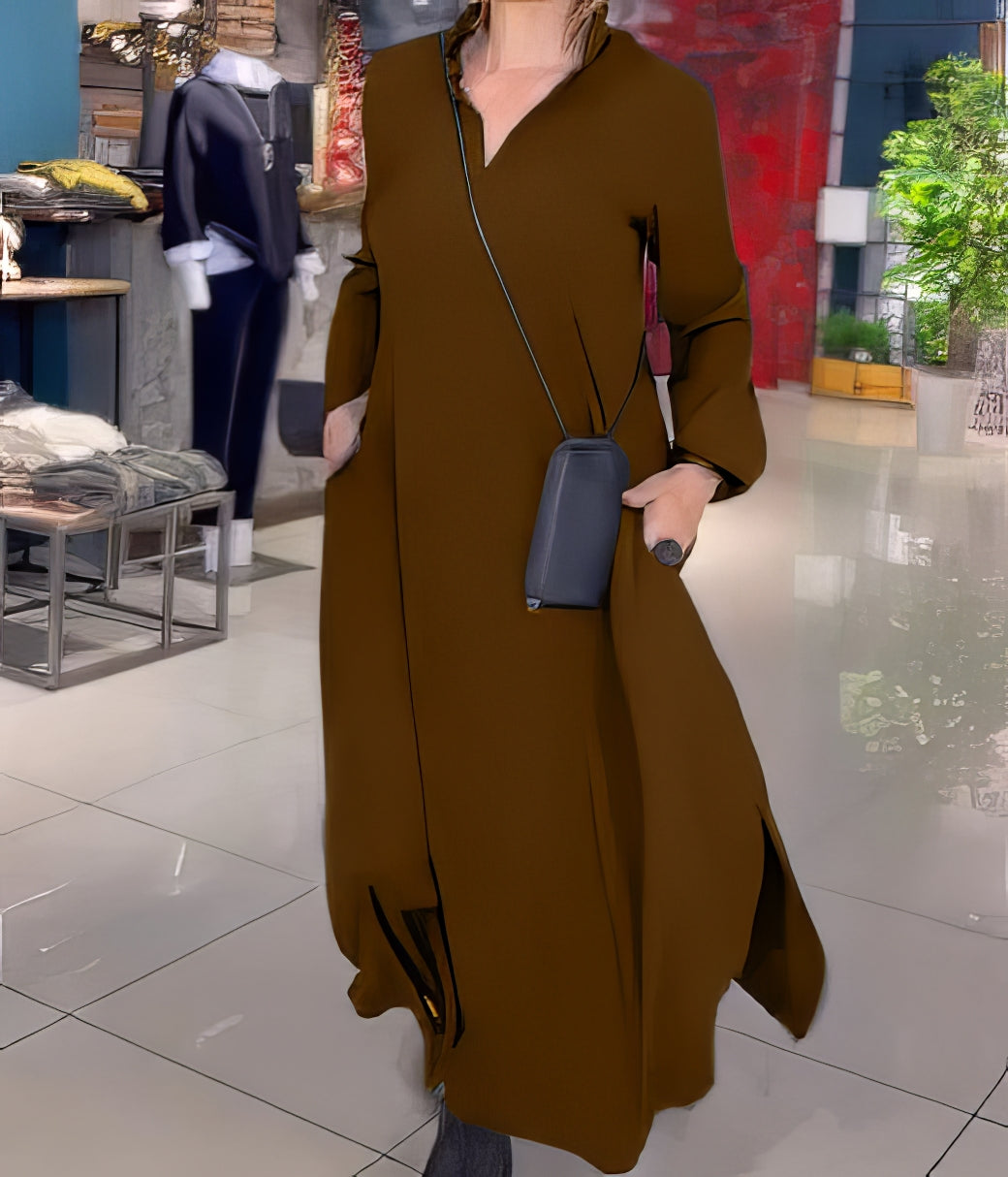 SARA | Elegante en Modieuze Lange Elastische Jurk